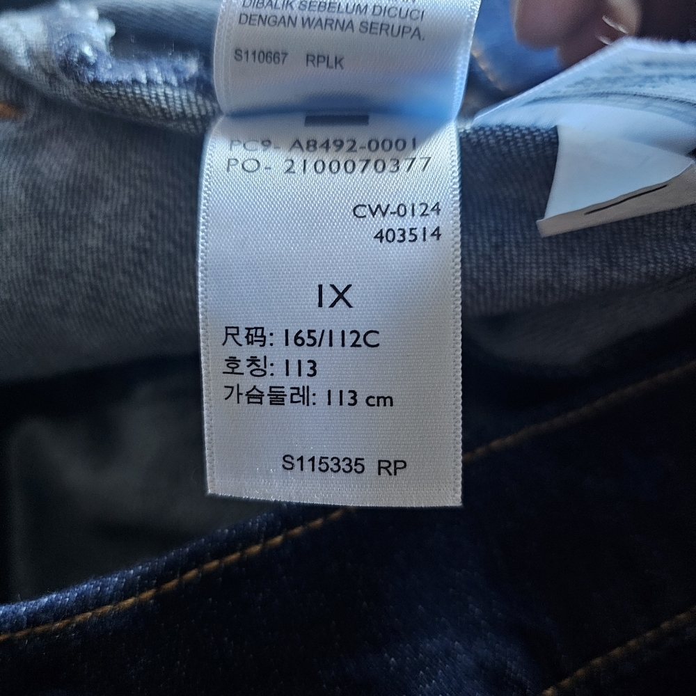 Levi's Original Trucker Denim Jacket Even Rinse Dark Blue Wash Sz 1X - Picture 7 of 7